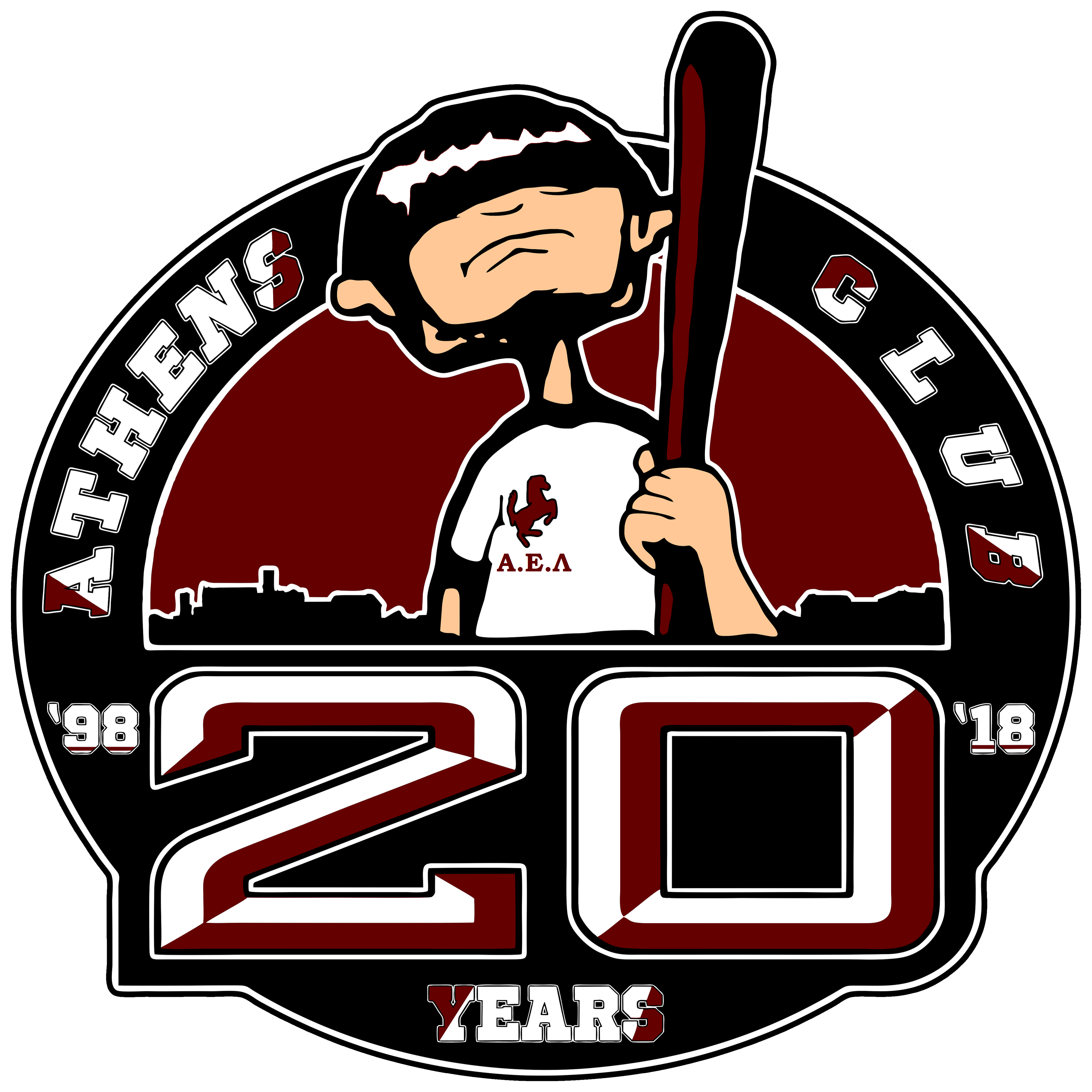 Athens Club 20 Years Logo.png